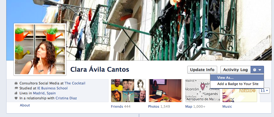 facebook timeline ver como