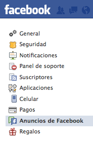 configurar publicidad