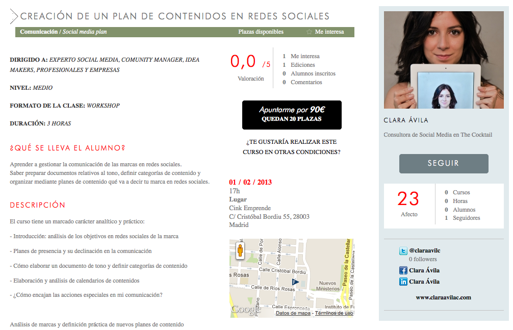 creación de contenidos en redes sociales