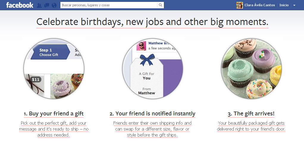 regalos de facebook
