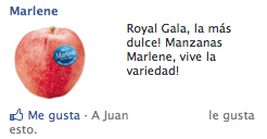 publicidad en facebook manzanas